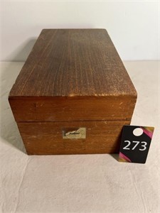 Recipes in Wooden Box