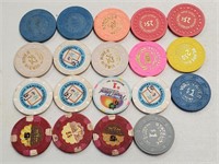 20 Various Mesquite Nevada Casino Chips
