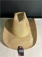 Vtg Straw Cowboy Hat