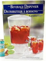 Distributeur à boisson en acrylique clair 11L/3gal