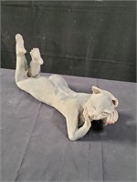 Cat woman clay sculpture 19"l x 7"w. x 11"h
