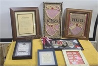 Framed words and sayings.