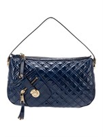 Marc Jacobs Blue Patent Leather Top Handle Bag
