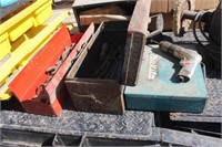 B&D Pneumatic Drill, Makita Box with Batteries &