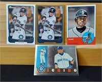 2012 Ichiro 4 Card Lot with Numbered variations
