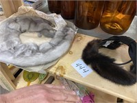 VINTAGE LADIES MINK WRAP & HAT