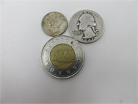 10 c 1941 et 25 c 1941 USA argent