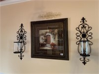 PRINT 22 X 22 WALL SCONCES