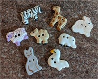 Ceramic Animal Buttons