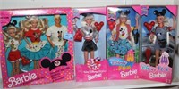 4 BARBIE DOLLS - NEW IN BOX MICKEY MOUSE DRESS