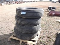 (4) Michelin 275/80R225 Tires - Used #