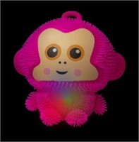 6 Light-Up Puffer Monkey- Pink