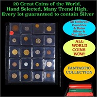 20 Great Coins of the World, hand selected, many t