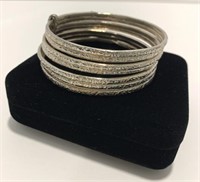 Silver Toned Wedding Bracelet