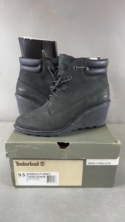 Womens Timberland Heeled Black Boots