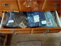 drawer full of new pajamas 2XL and misc.