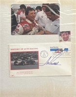 Mario Andretti signed commemorative cover