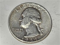 1944 Washington Quarter Silver Coin