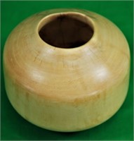 5 1/2" Blond Wood Vase w/Felt Bottom