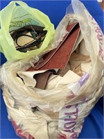 Bag of Scrap Leather Pieces