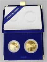 1986 1 Oz Gold 50 Dollar & 1/2 Oz 25 Dollar Coin.