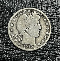 U.S. 1912-D Barber Half Dollar