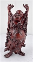 Chinese Wood Happy Buddha Figure