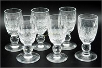 6 Waterford Ireland Colleen Liqueur Glasses W Box