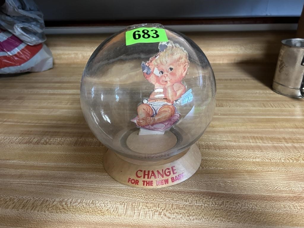 Vintage Baby Coin Bank