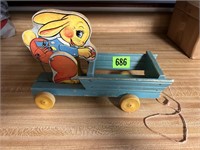 Antique Wooden Pull-Type Toy