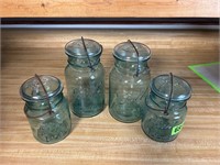 Vintage Blue Canning Jars