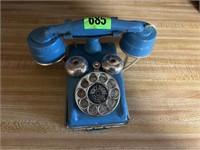 Vintage Metal Toy Rotary Phone