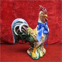 Large Ceramic Rooster with repairs