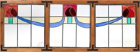 ART NOUVEAU STAINED GLASS WINDOW