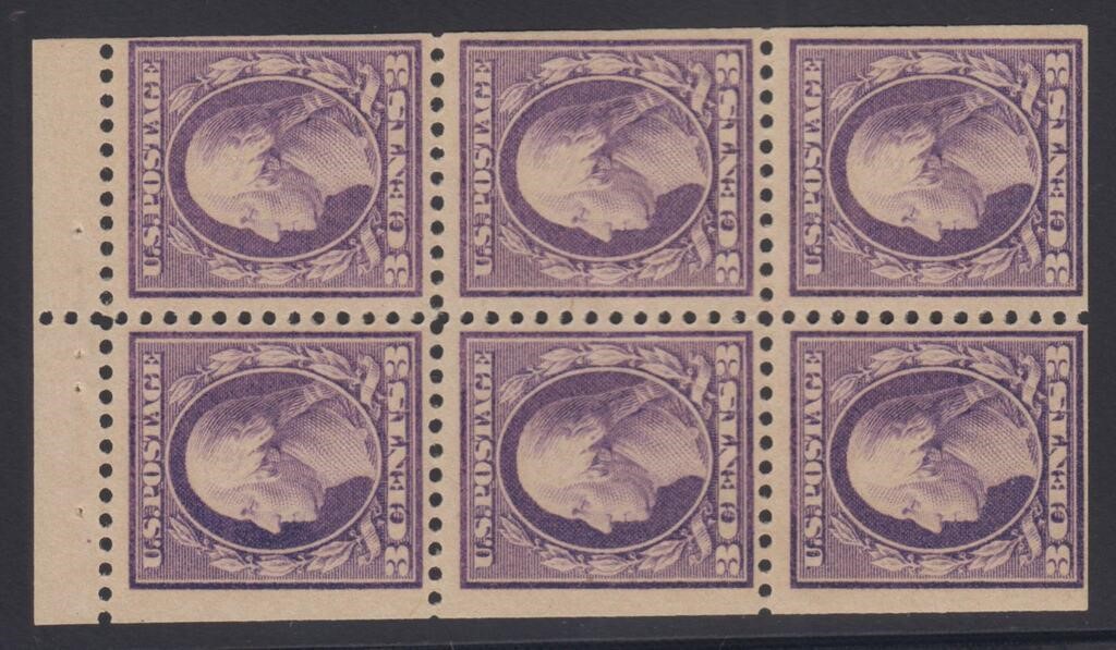 US Stamps #501b Mint NH F-VF, booklet pane of 6