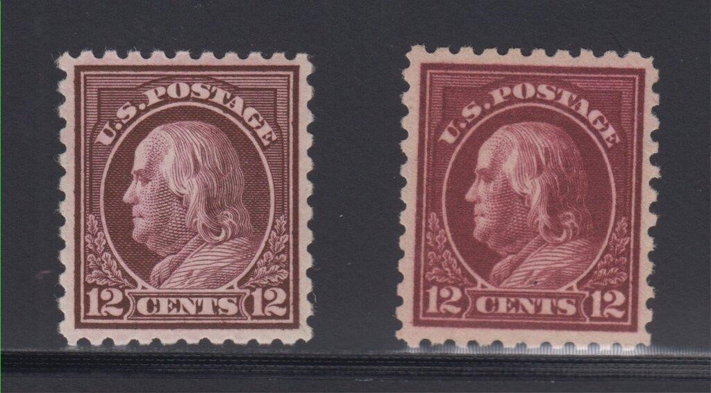 US Stamps #435 ad 435a Mint LH original gum , Very