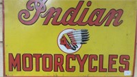 Indian Motorcycle Tin Advertising Sign