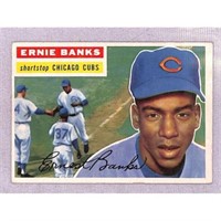 1956 Topps Crease Free Ernie Banks Hof