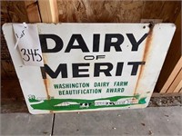 Metal WA Dairy Farmer sign