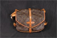 Louis Vuitton Brown Saumur Bag