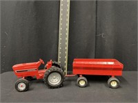 Vintage ERTL International Toy Tractor w/ Wagon