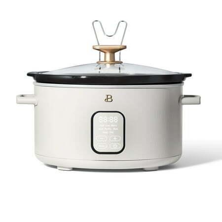 Beautiful 6 Quart Programmable Slow Cooker  White