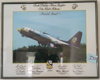 W - FRAMED 2004 BLUE ANGELS PRINT (I35)