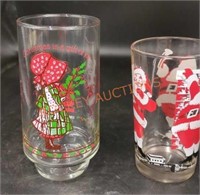 Vintage Christmas drinking glasses