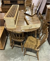 Horning Rustic Country Dining Table W/ 6 Chairs.