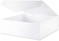 New Extra Large Gift Box with Lid, Glossy White
