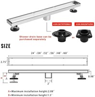 SaniteModar Linear Shower Drain 24 inch