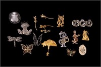 Vintage and Collectible Animal Brooches & Pendant