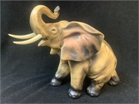 Elephant Statue, Ceramic, 11"t x 14"w