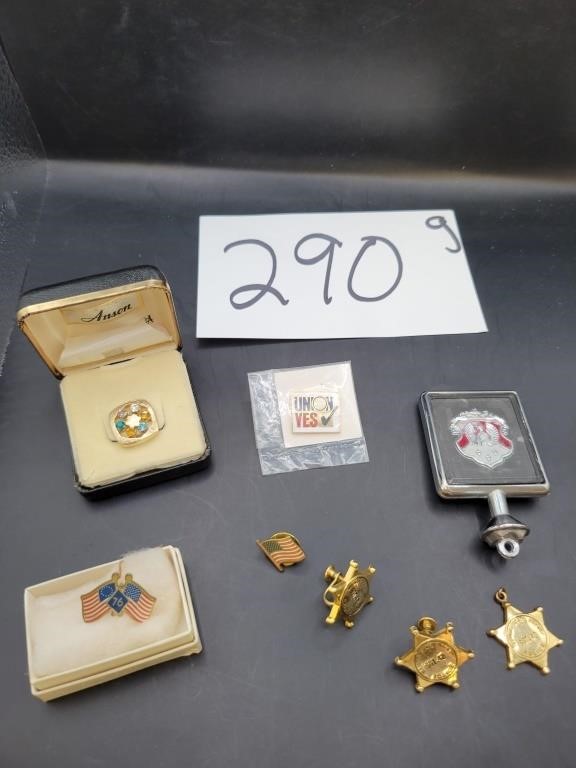 State Police Jewelry, Mothers Pin, Hood Orn.